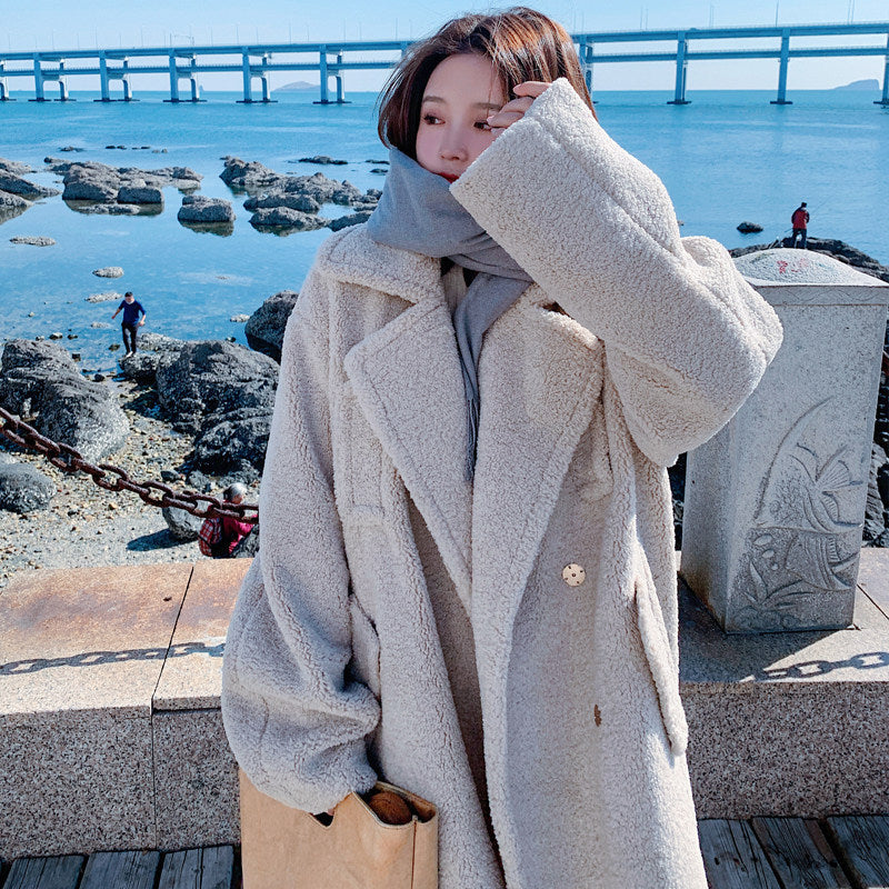 Women’s Teddy Suit Padded Lamb Wool Coat