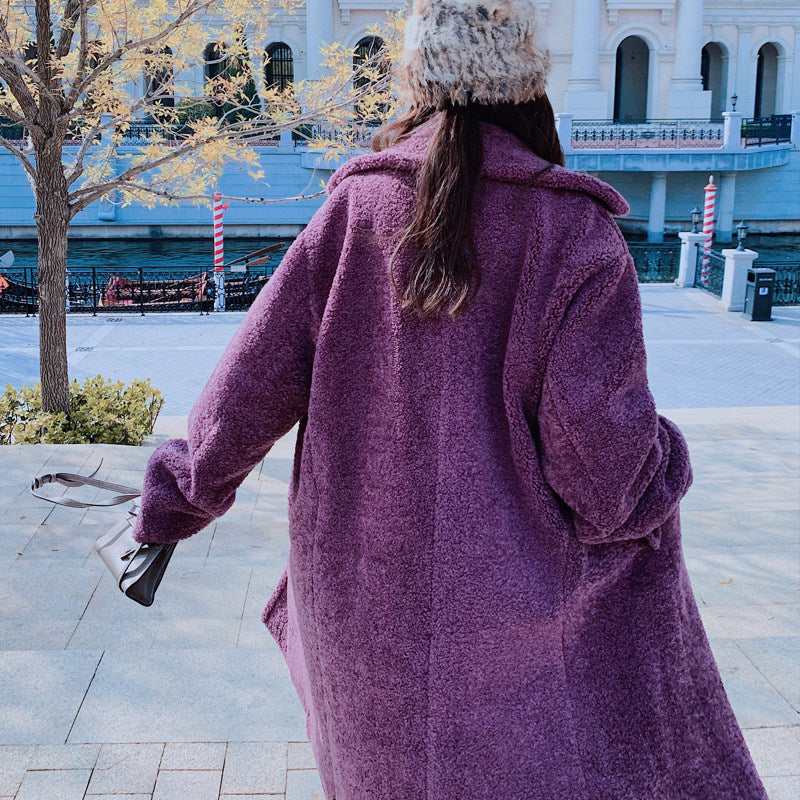 Women’s Teddy Suit Padded Lamb Wool Coat