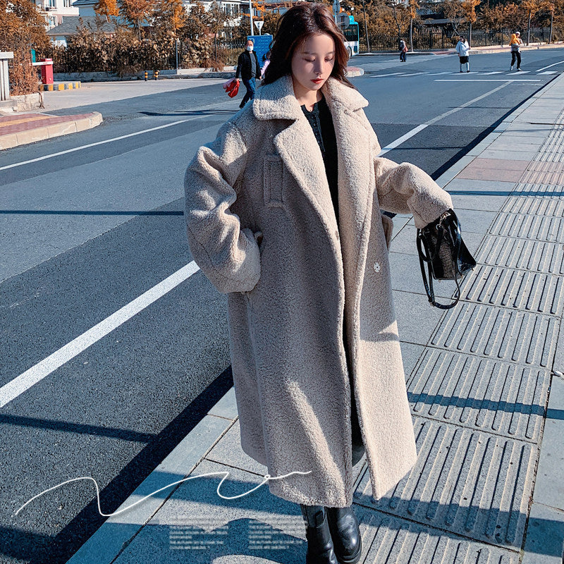 Women’s Teddy Suit Padded Lamb Wool Coat