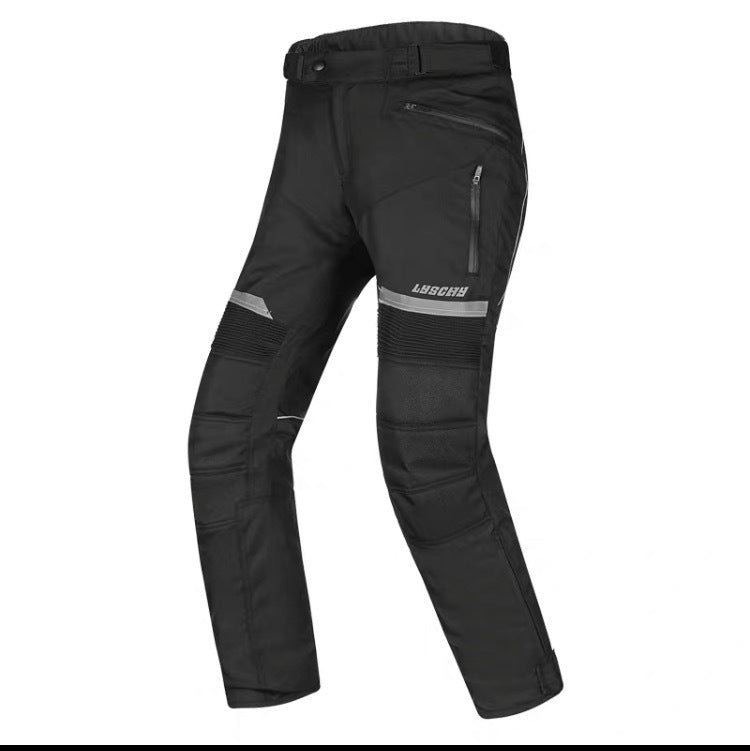 Warm And Waterproof Pull Four-season Motorcycle Clothing - Black pants / S