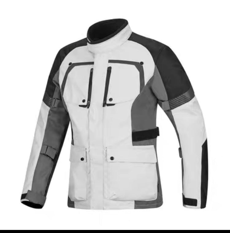 Warm And Waterproof Pull Four-season Motorcycle Clothing - Grey top / S