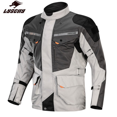 Warm And Waterproof Pull Four-season Motorcycle Clothing - LY903 Dark Grey top / 2XL