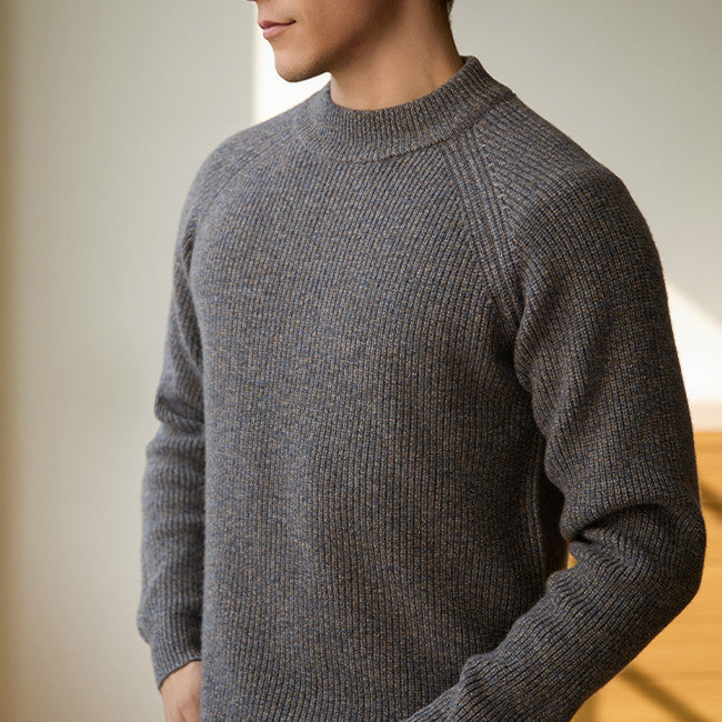 Warm Leisure All-match Sweater Male Commuter - camel gray / 48