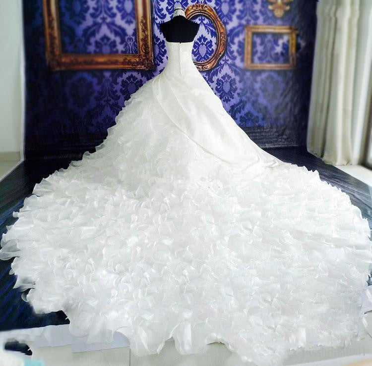Wedding Dress Wholesale High-end Dress With Big Tail - Ivory / S