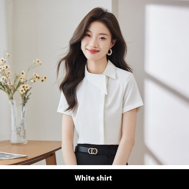 Affordable Luxury Fashion Work Clothes For Women - White Shirt / S