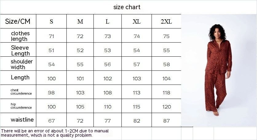 Loose Printed Shirt Women’s Suit