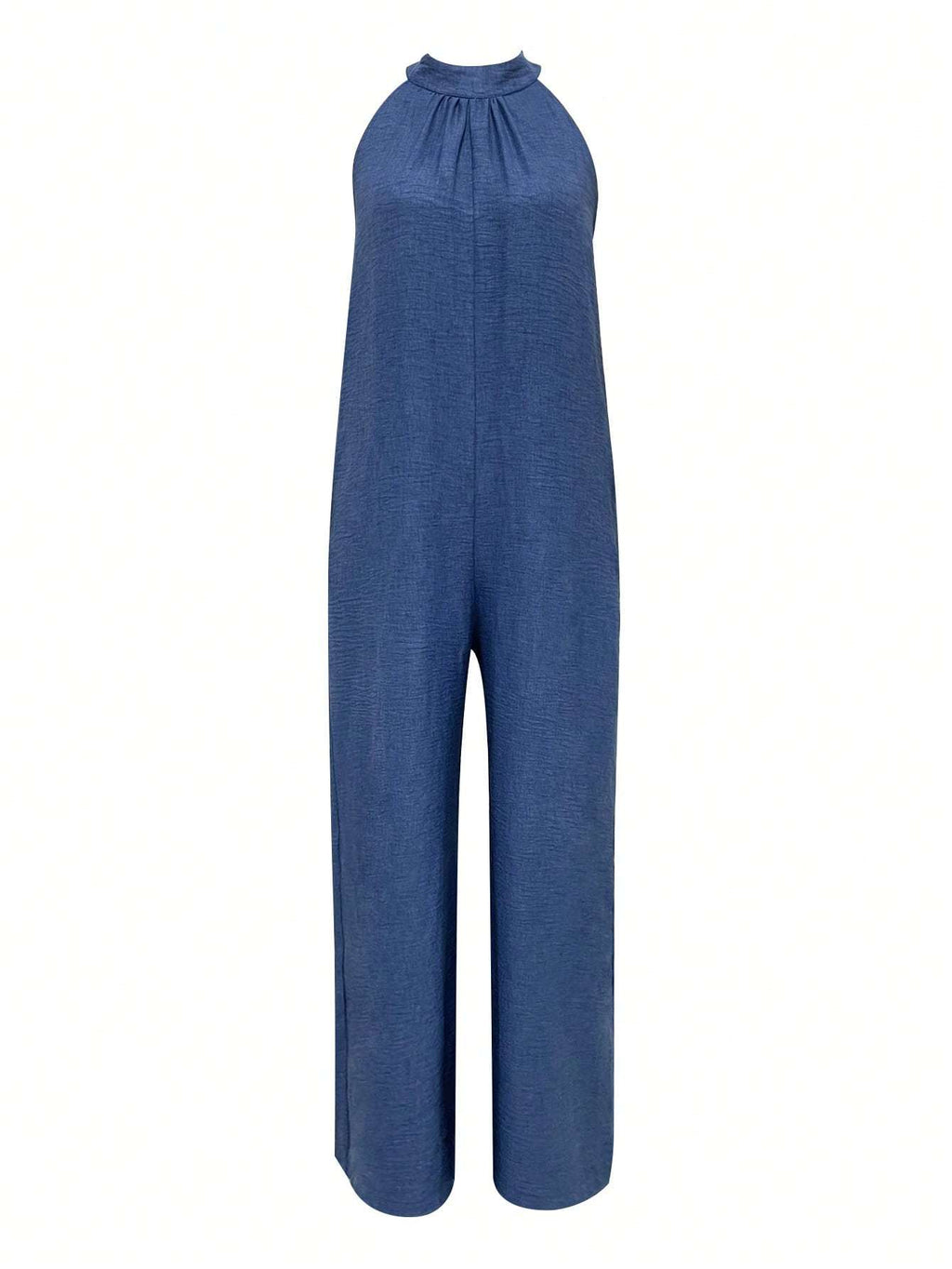 Sleeveless Halter Ruffled Young Women’s Jumpsuit - 4