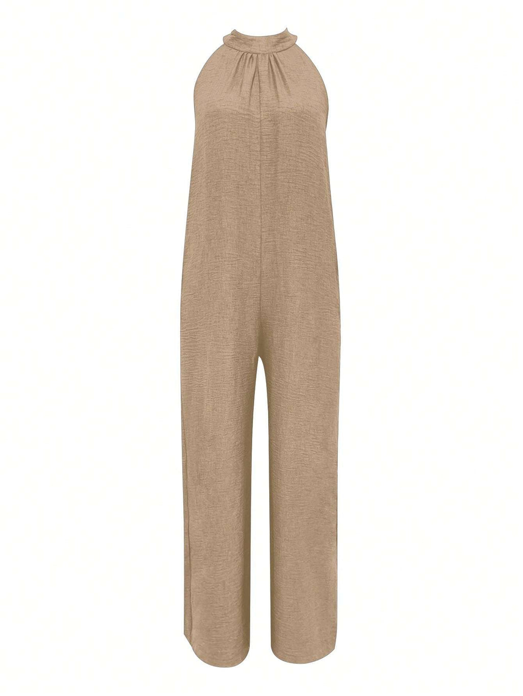 Sleeveless Halter Ruffled Young Women’s Jumpsuit - 4