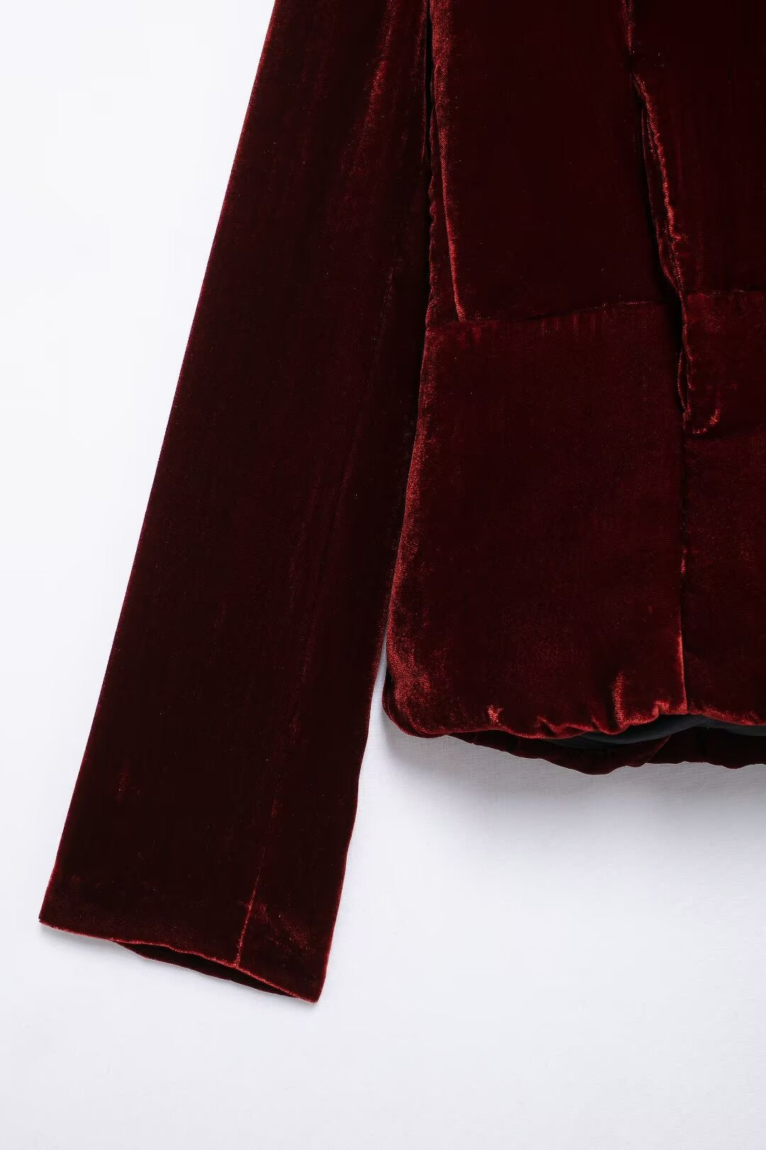 Polyester Women’s Autumn All-match Velvet Cotton Coat Jacket