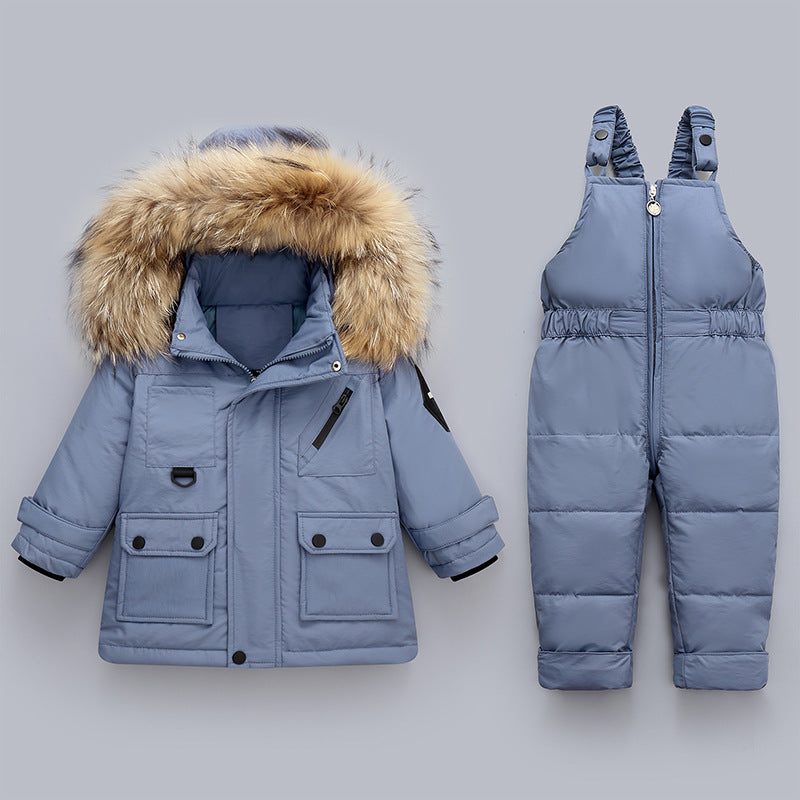 Winter Baby Boy’s Down Jacket Suit