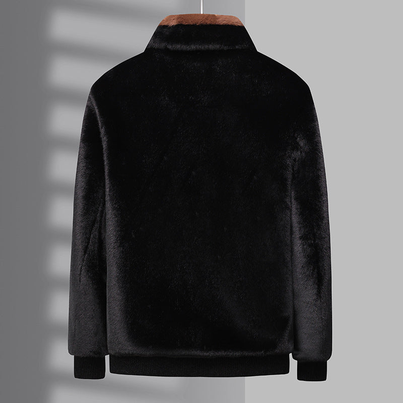 Winter Men’s Warm Mink Fur Jacket Coat