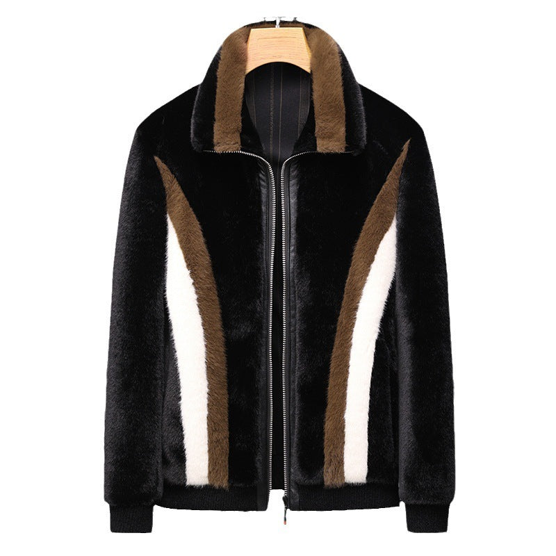 Winter Men’s Warm Mink Fur Jacket Coat