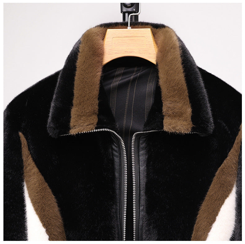 Winter Men’s Warm Mink Fur Jacket Coat