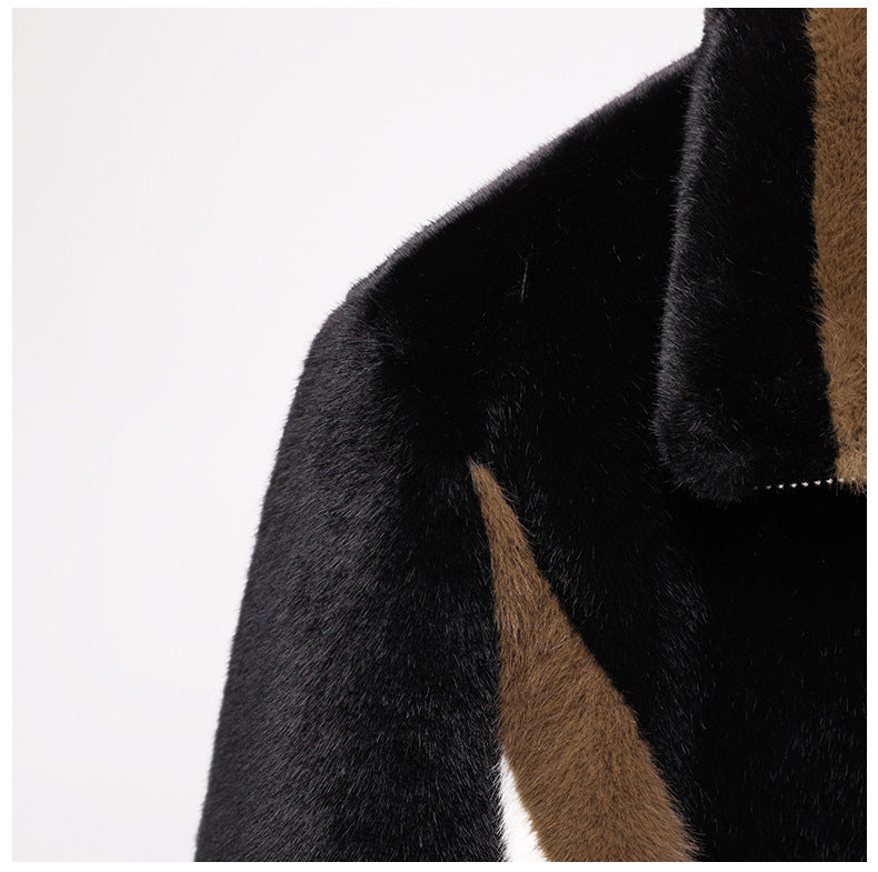 Winter Men’s Warm Mink Fur Jacket Coat
