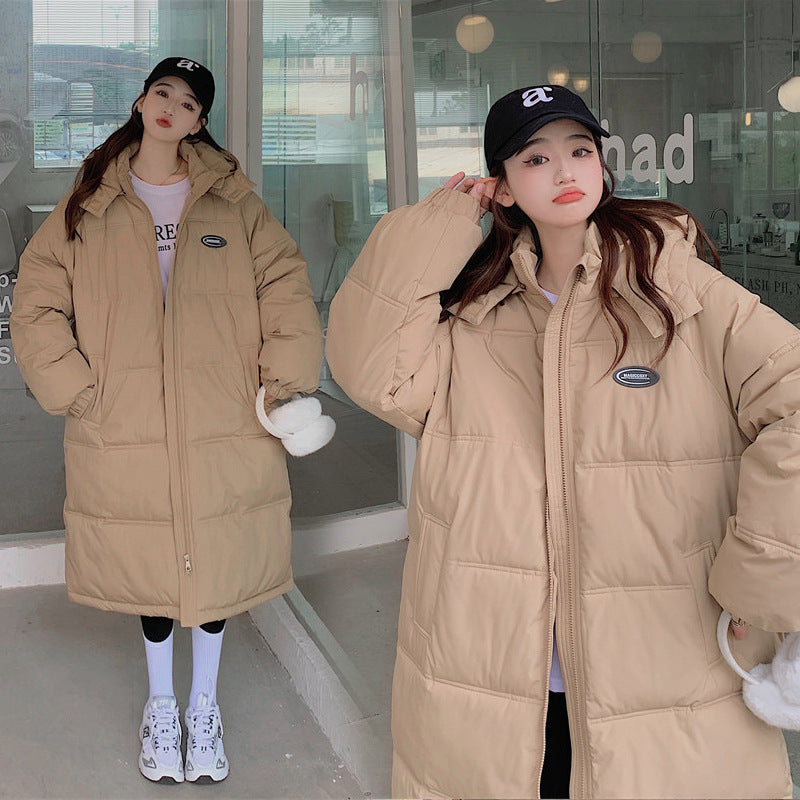 Women’s Mid-length Loose Overknee Thickened Cotton Padded Coat