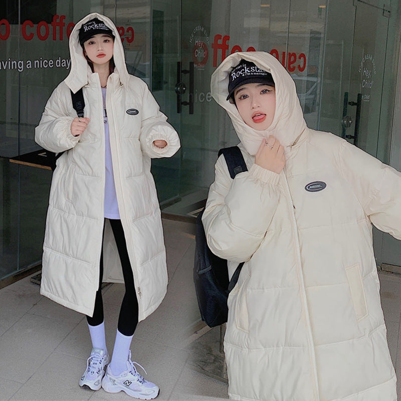 Women’s Mid-length Loose Overknee Thickened Cotton Padded Coat