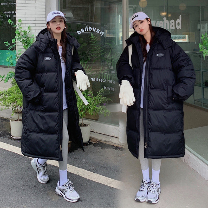 Women’s Mid-length Loose Overknee Thickened Cotton Padded Coat