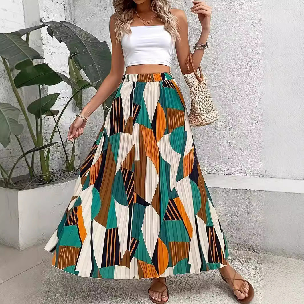 Women’s Fashion Casual Printing Skirt