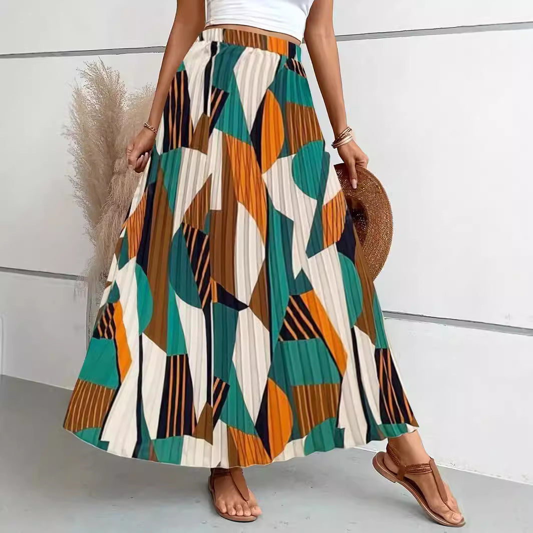 Women’s Fashion Casual Printing Skirt