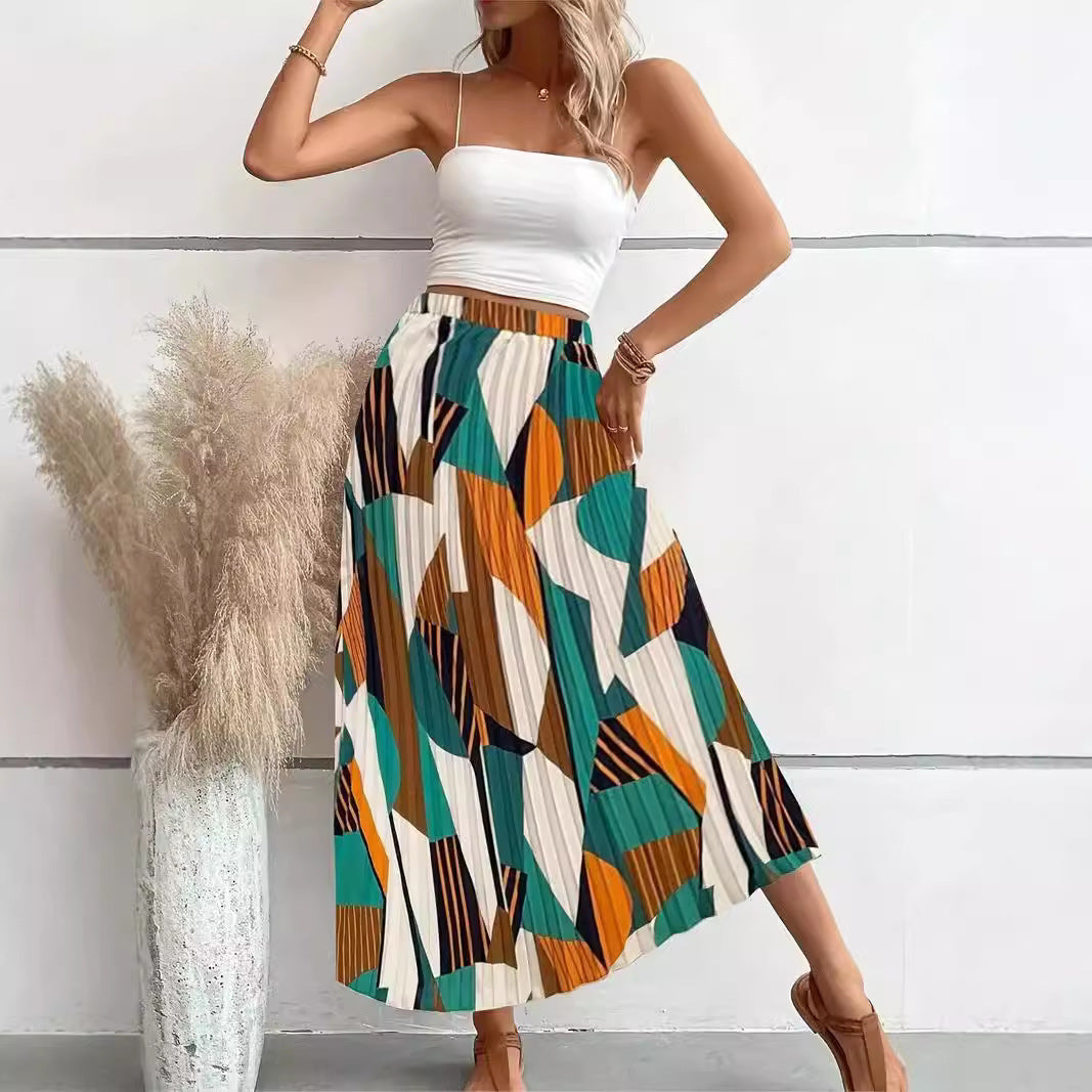 Women’s Fashion Casual Printing Skirt