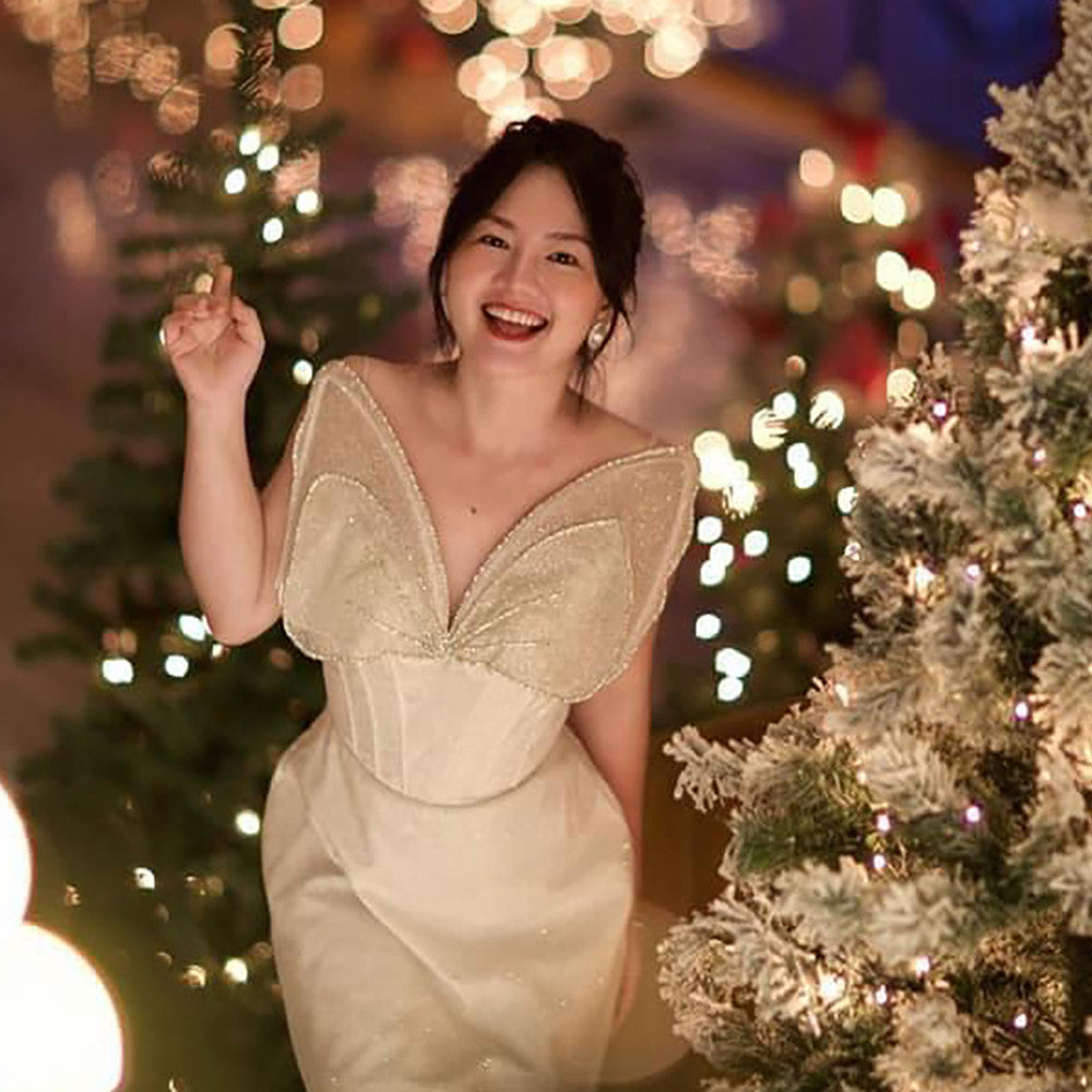 Women’s Fashionable Butterfly Diamond Dress