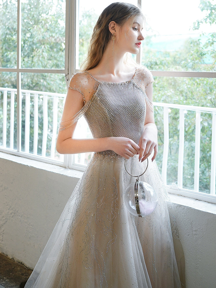 Women’s High-end Heavy Industry Evening Dress Temperament