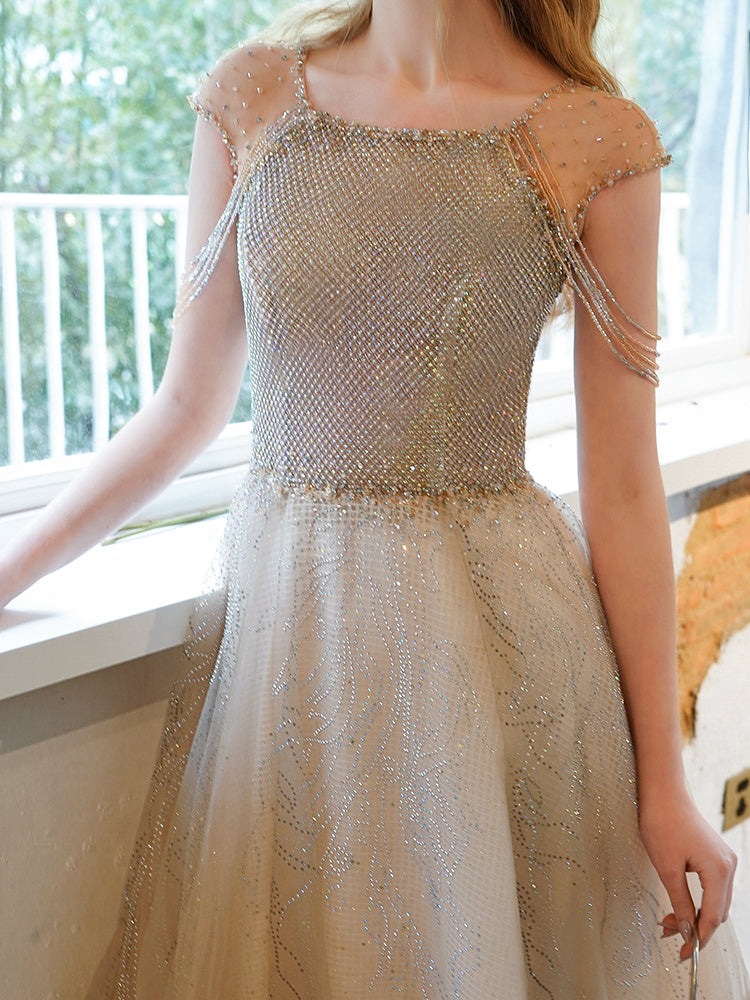 Women’s High-end Heavy Industry Evening Dress Temperament