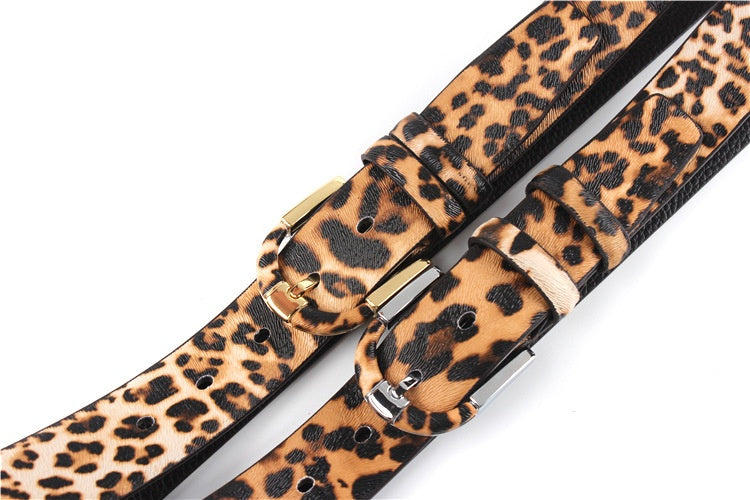 Women’s Leopard Leather Belt