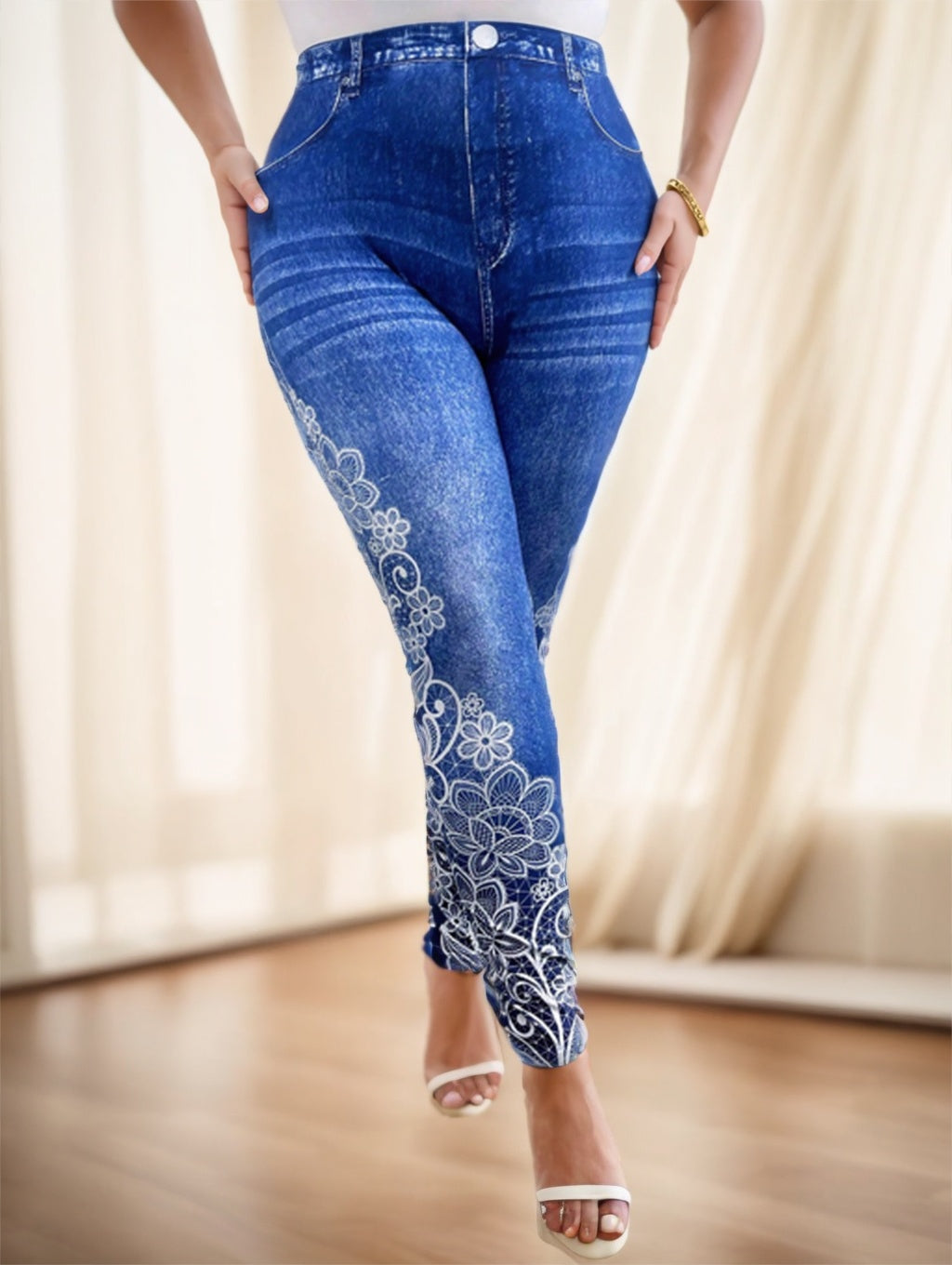 Women’s Printed Jeans - 4