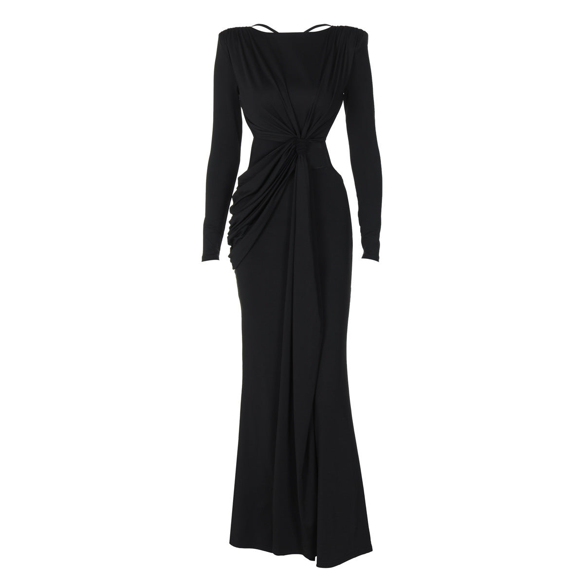 Women’s Sexy Hot Girl Back Hollow-out Slim-fit Long Sleeve Dress