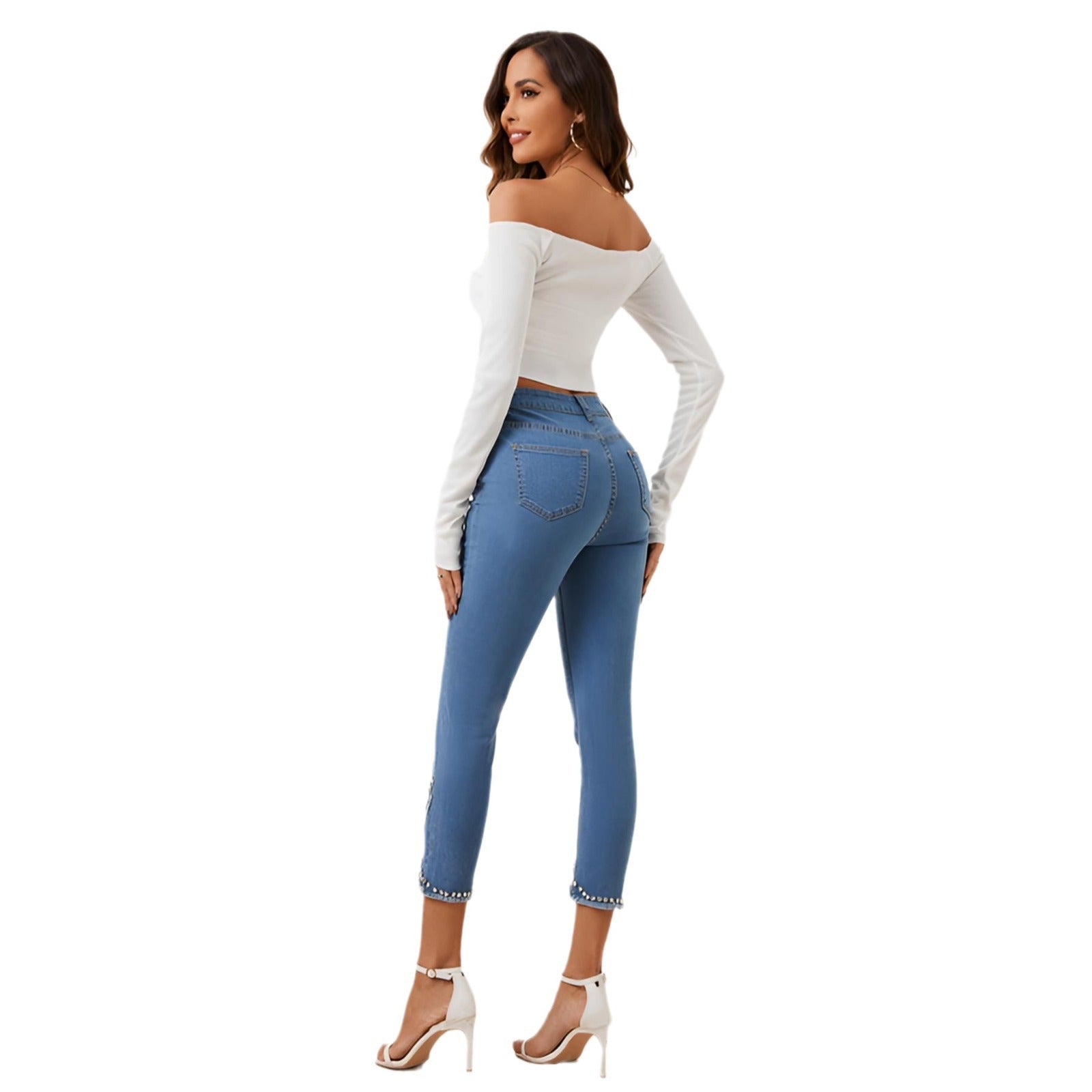 Women’s Summer New High Waist Slimming Stretch Denim