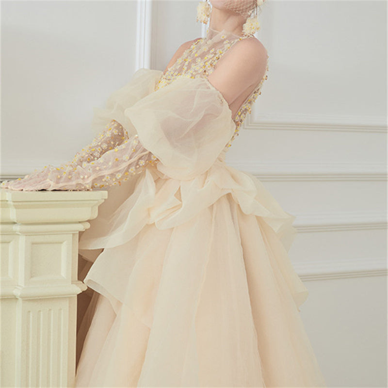 Women’s Temperament Fashion Slim Puffy Dress