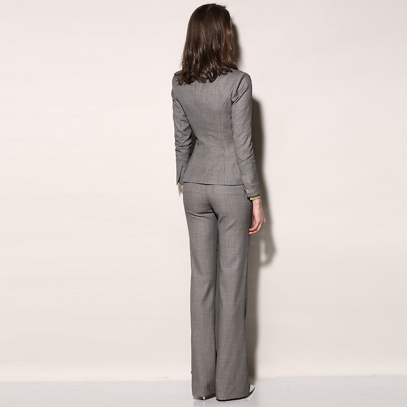 Women’s Temperament Fashion Thin Wool Professional Suit