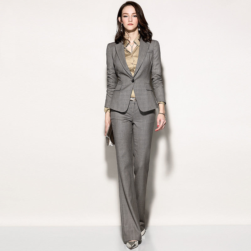 Women’s Temperament Fashion Thin Wool Professional Suit