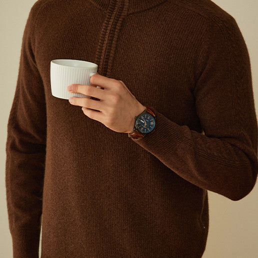 Wool Sweater Men’s Business Leisure Warm Sweater