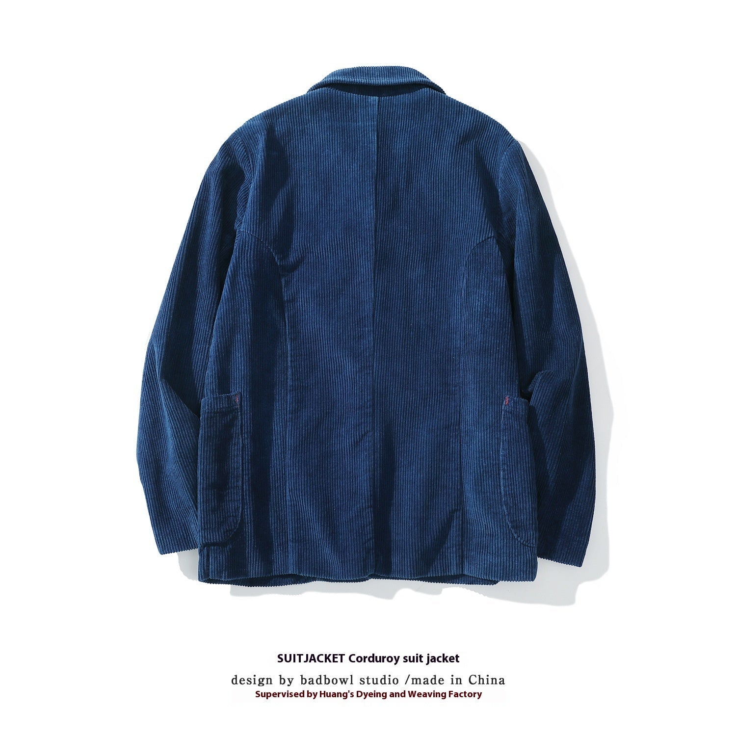 Woven Blue Dyed Coat Vintage Corduroy
