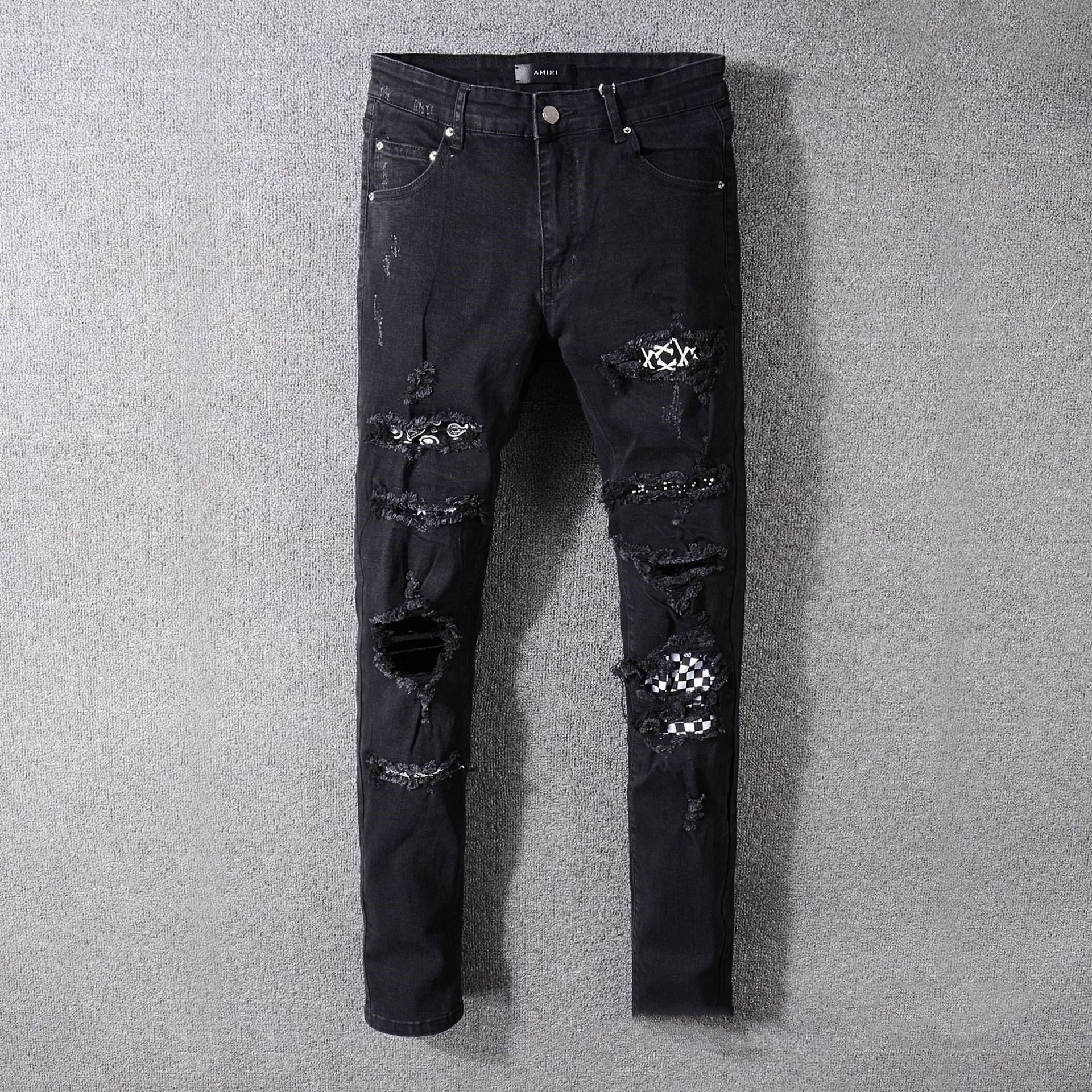 Youth slim pants - Black / 40